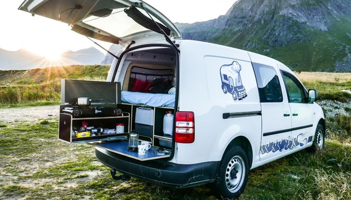 Volkswagen Caddy 4x4 Camper für 2 Personen 17994051 - Campanda.de