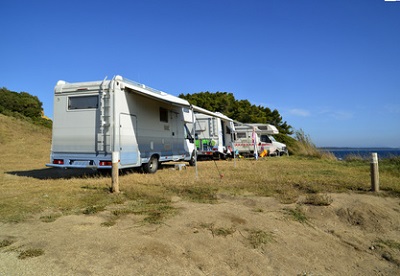 Caravans am Meer