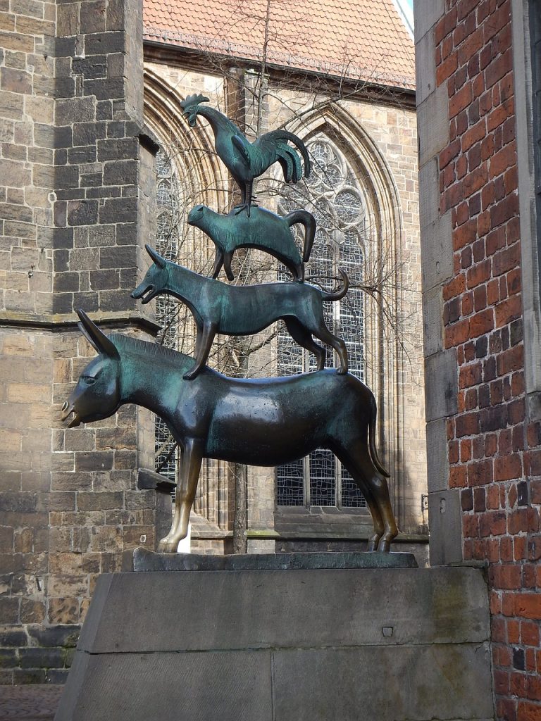 Statue Bremer Stadtmusikanten in Bremen