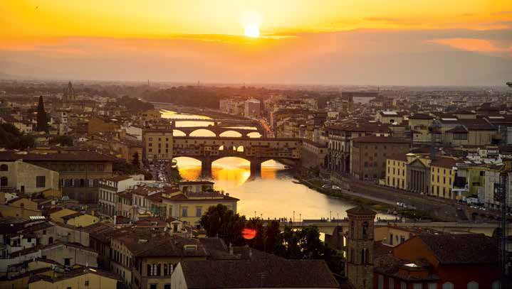 Florenz bei Sonnenuntergang