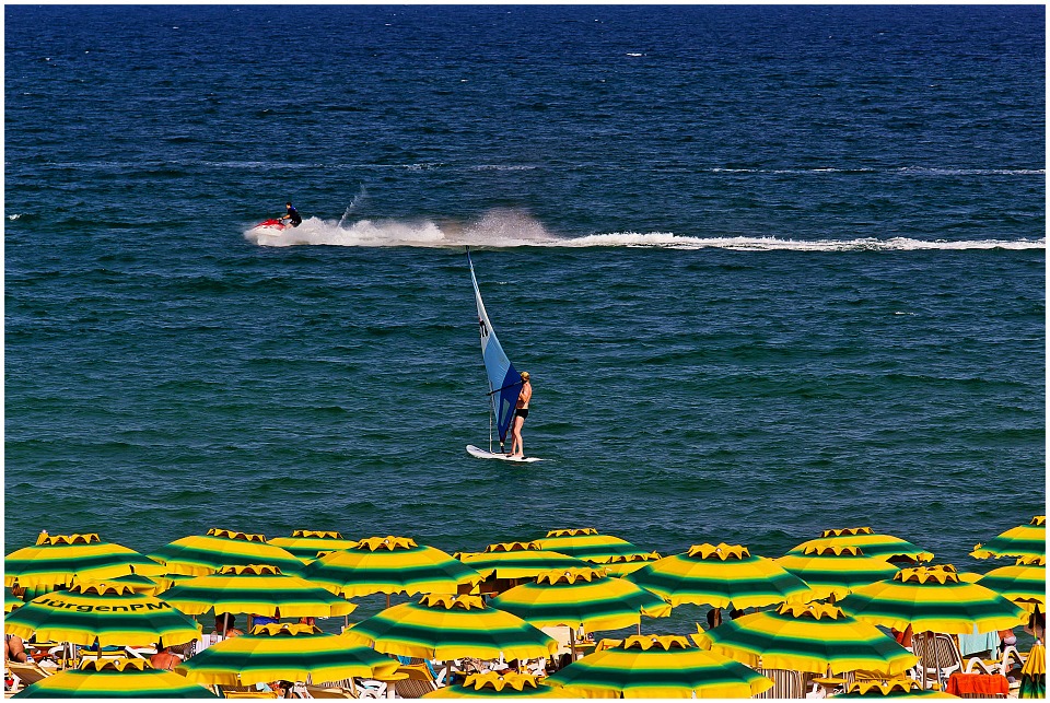 Windsurfen am Goldstrand in Bulgarien