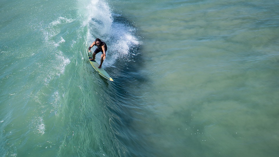 Surfen im Meer