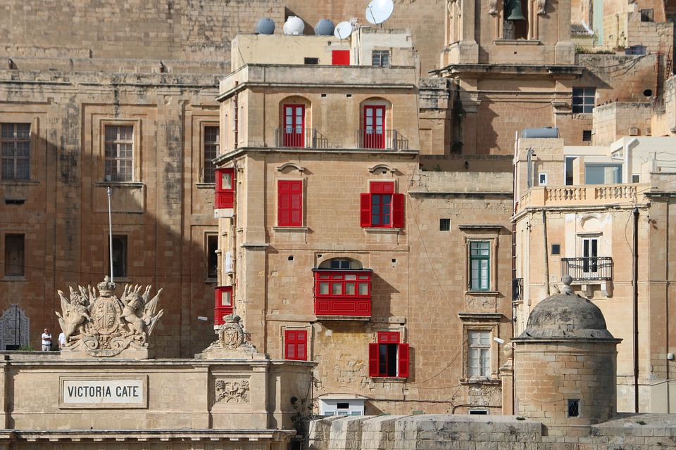 Häuser in Valletta