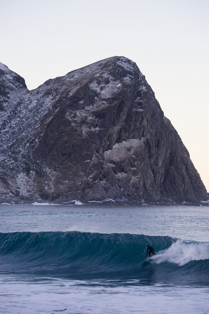 Surfer in Norwegen