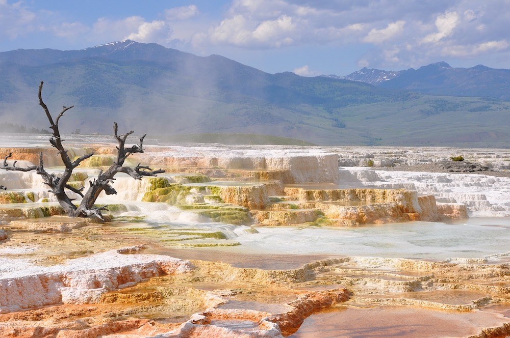 Vulkanogene Landschaft im Yellowstone Nationalpark