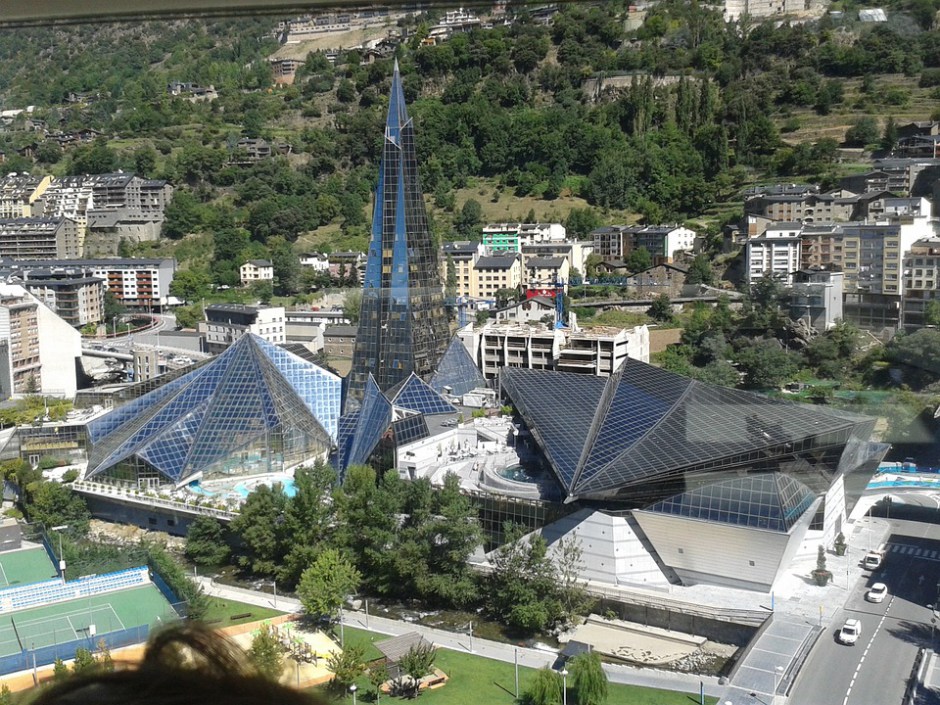 Blick auf die Stadt Andorra