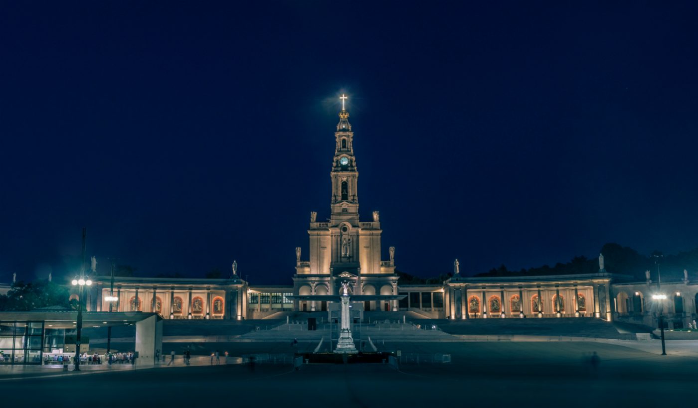 Die Fallfahrtskirche in Fátime, Portugal