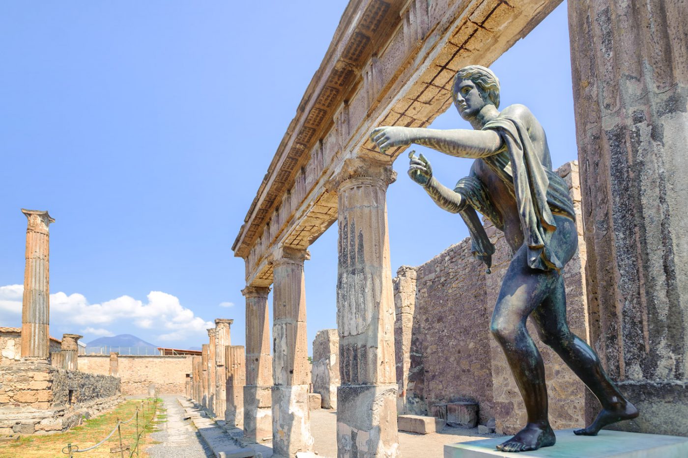 Die Ruinen von Pompei, Italien.