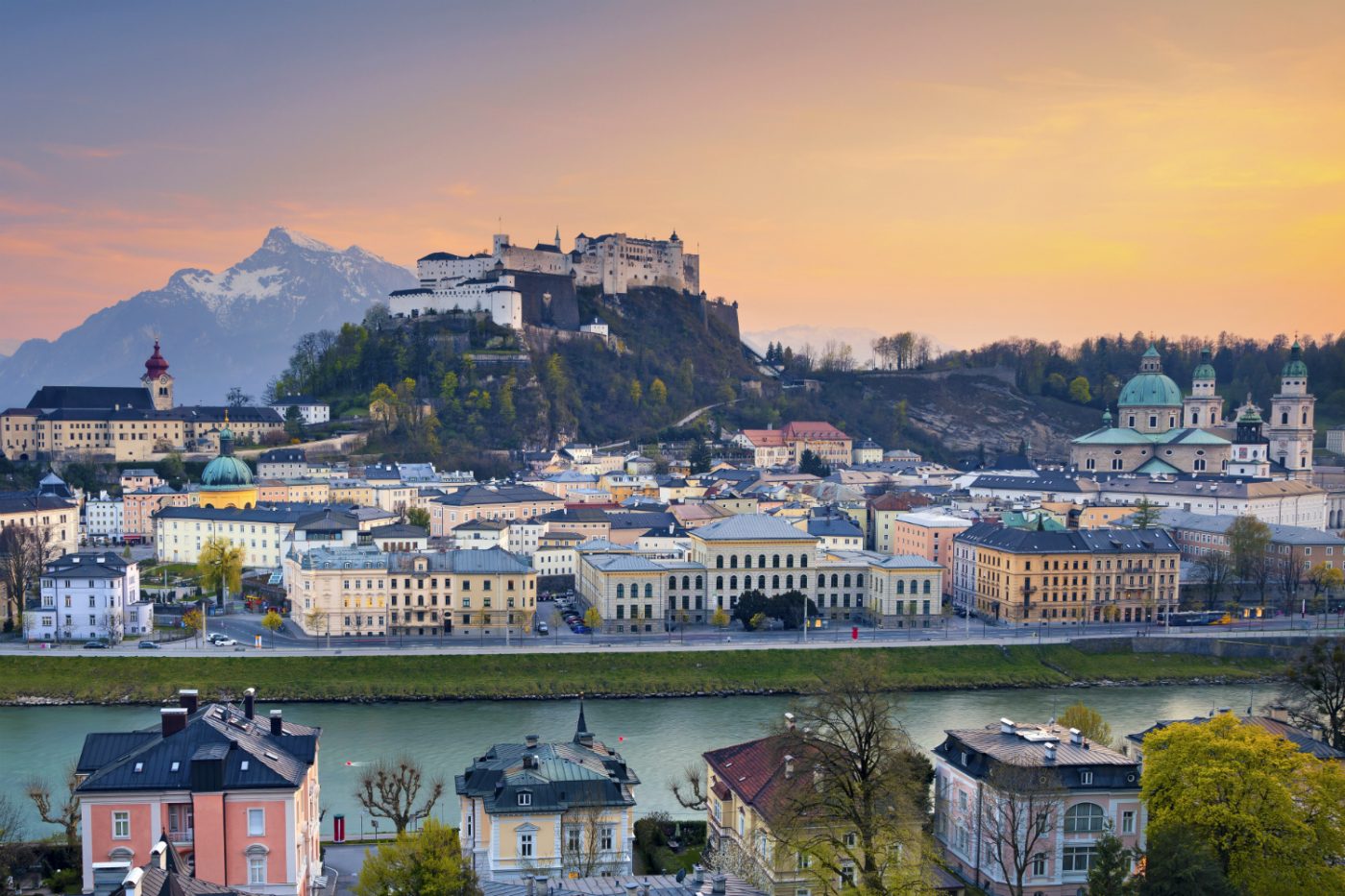 Blick über Salzburg.