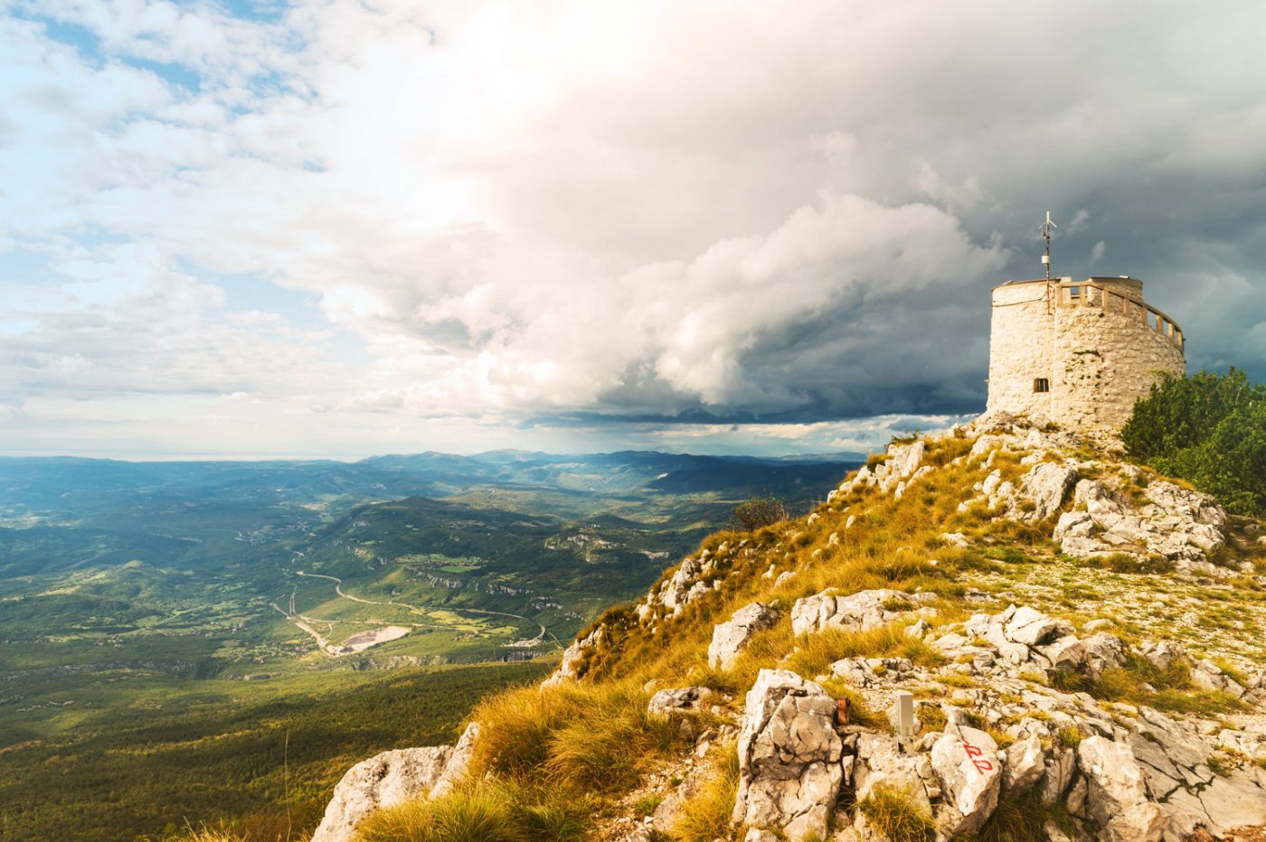 Blick über den Naturpark in Učka, Kroatien