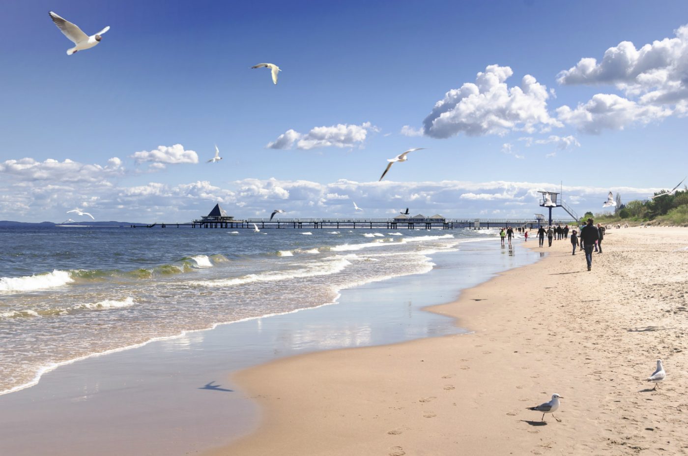 Ein Strand auf Usedom.