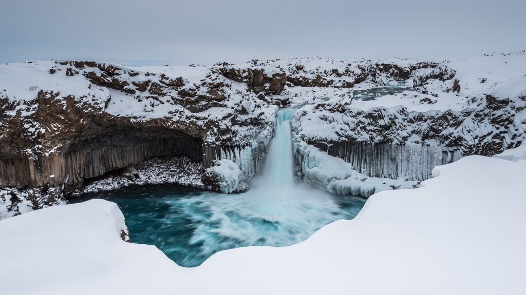 Wasserfall Aldeyjarfoss in Islands Hochland