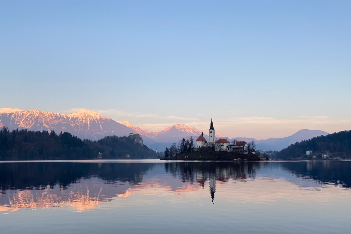 Insel im See von Bled