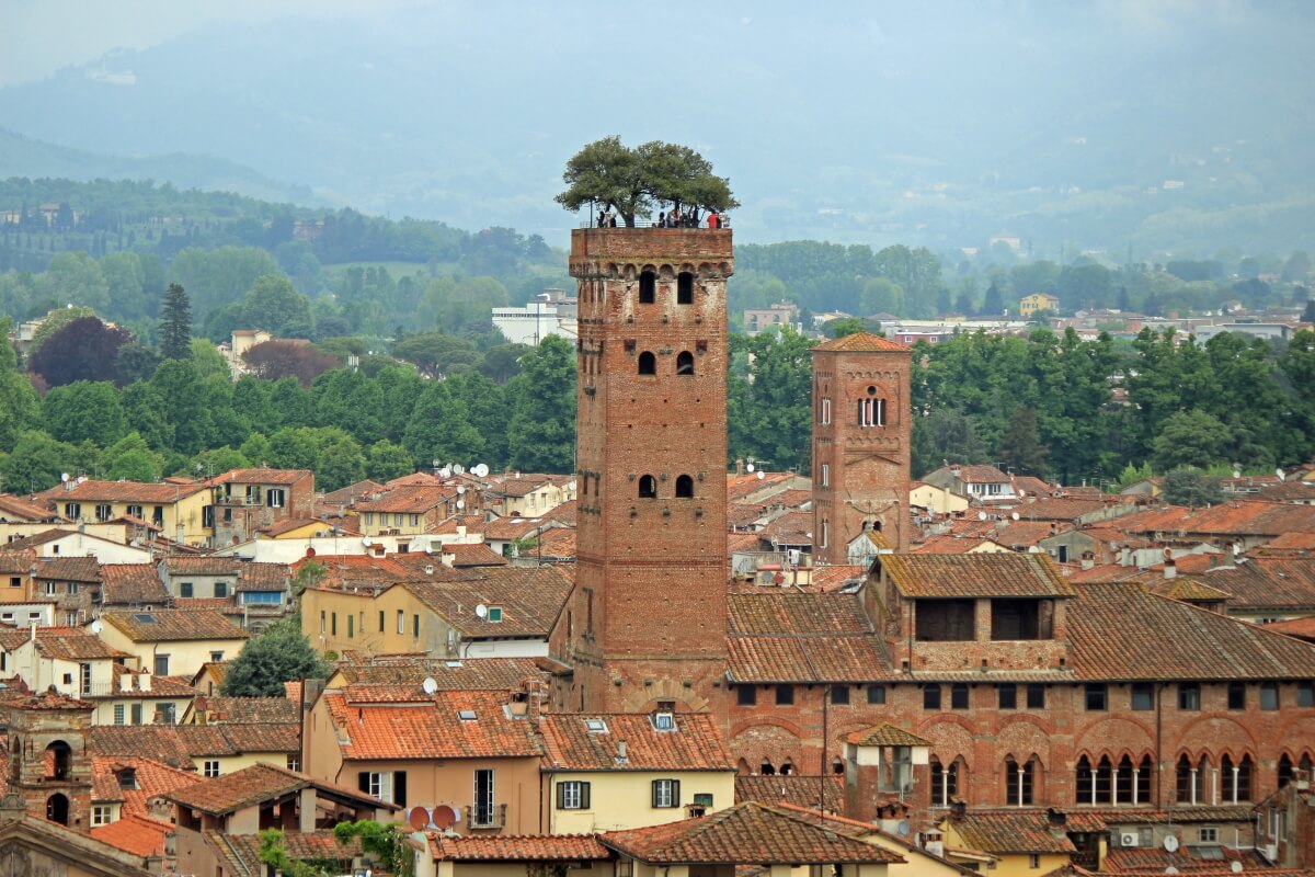 Stadtbild von Lucca in Italien