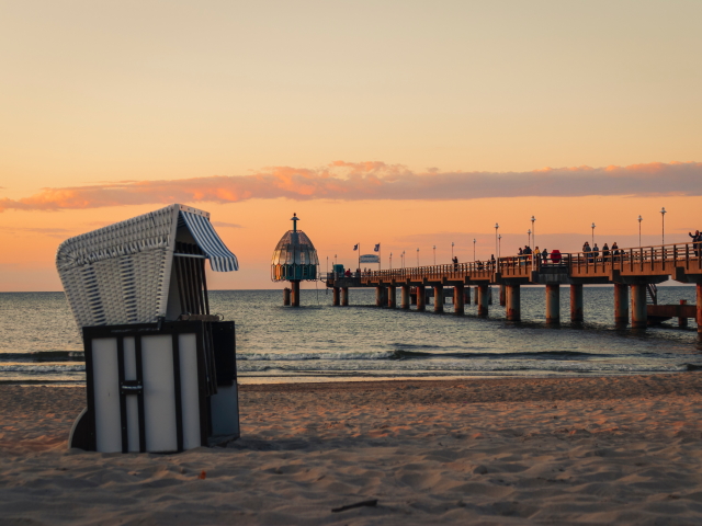 Strandkorb auf Usedom