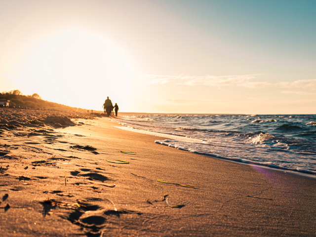 Strandspaziergang auf Usedom