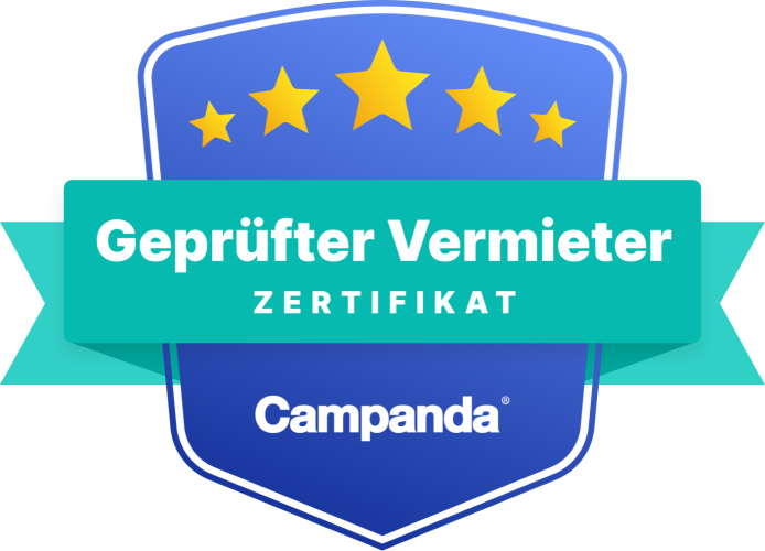 Geprüfter Campanda Vermieter Zertifikat